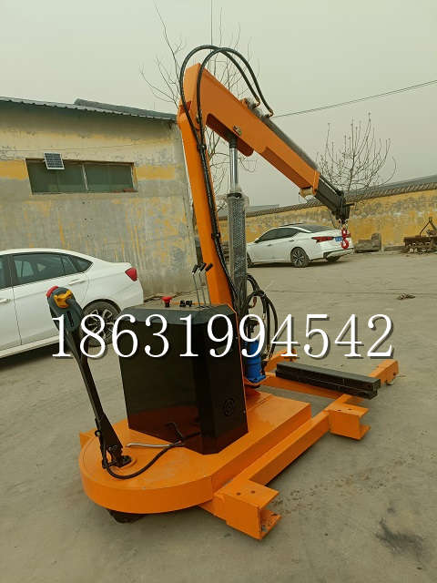 三门峡市自卸车厢随车吊 自制轮式四不像起重机 四驱平板吊 5吨 贵盛